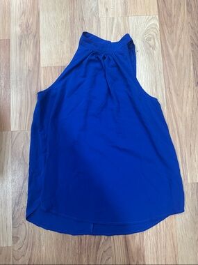 HALARA Sleeveless High-Neck Blouse- Royal Blue